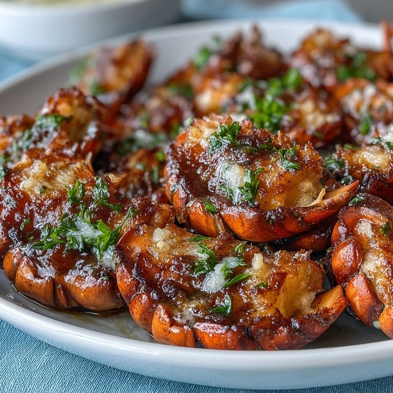 Plump sea scallops with a delicate golden crust, bathed in a rich lemon garlic butter sauce for a fresh seafood dinner.