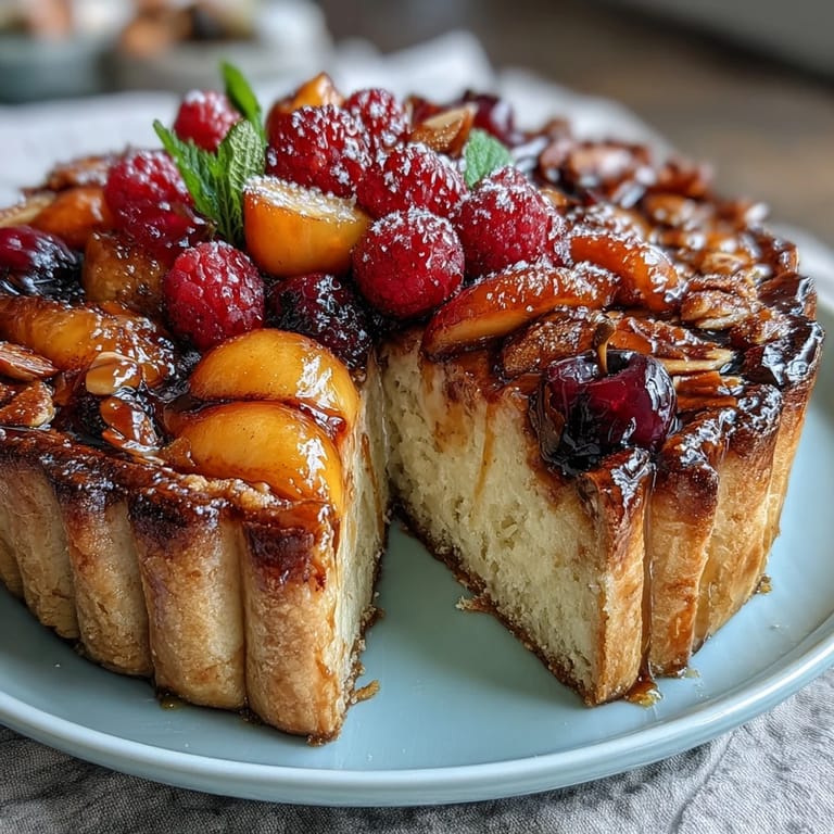 3. Rustic galette with a rich frangipane base, bursting with ripe peaches, nectarines, and plums, all baked in a golden, flaky pastry shell.